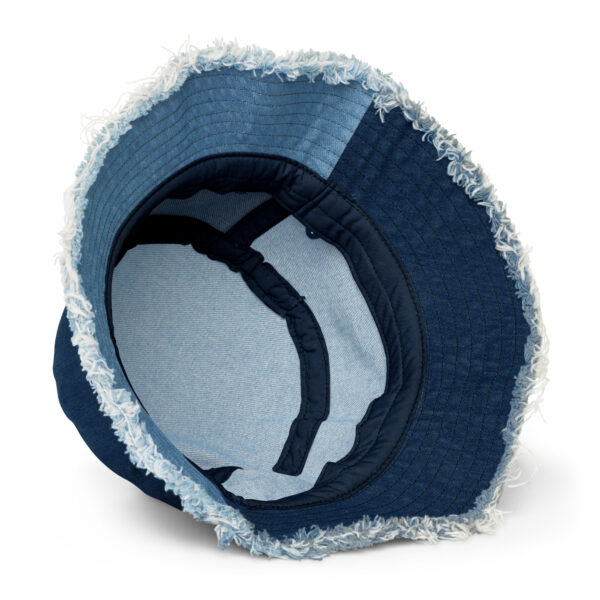 2 Tone Distressed denim bucket hat - Image 4